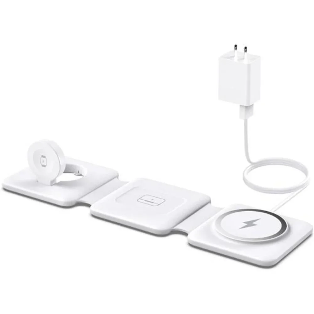 Charging Station for Apple Multiple Devices - 3 in 1 Foldable Magnetic Wireless